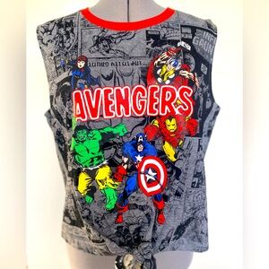 Marvel ‘Avengers’ Sleeveless Tie Front Women’s Tank Top size large